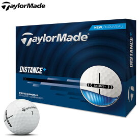 【最大1万円割引クーポン配布中！　テーラーメイド DISTANCE＋ ディスタンスプラス ゴルフボール 1ダース （12球入り） ホワイト [2025年モデル]