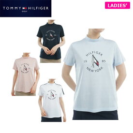 【ほぼ全品P10倍＋秋冬ウェア10％割引クーポン！】11/10まで　トミー ヒルフィガー ゴルフ レディース サークルロゴ 半袖 モックネックシャツ THLA522 ゴルフウェア [2025年春夏モデル 30％OFF] 特価