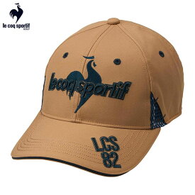 ルコック メンズ BIGロゴ ゴルファーズ キャップ LG5SCP04M BG00 ベージュ ゴルフウェア [2025年モデル]