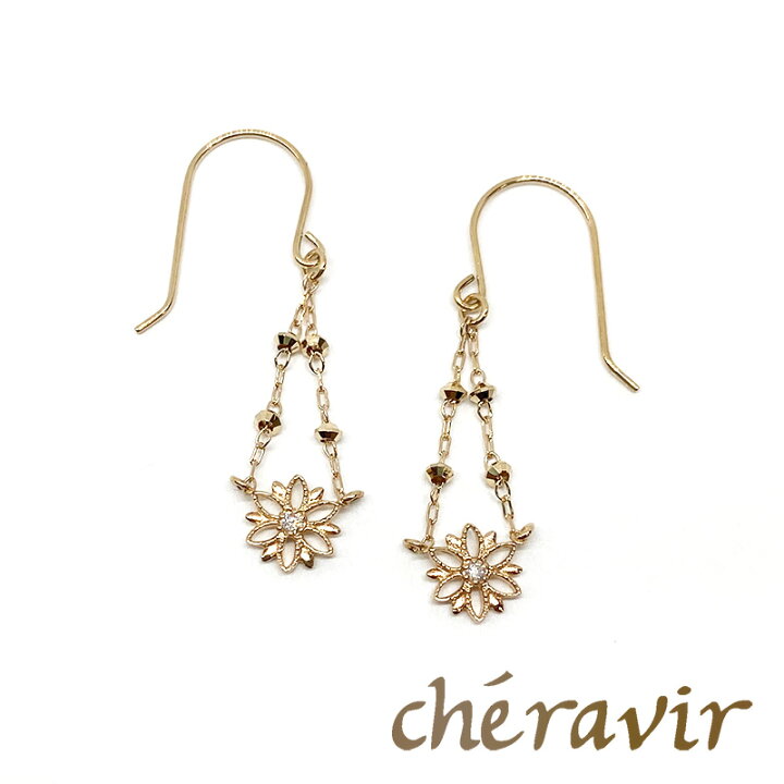 楽天市場】Cheravir ピアス レディース ダイヤモンド 0.016ct K10 