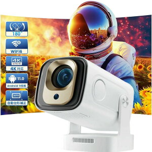 �v���W�F�N�^�[ ��.�V�䓊�e�\ �����^&180°��]�v���W�F�N�^�[ ���^ �ƒ�p Android TV 11.0 15000LM 2.4/5G Wi-Fi�Ή� Bluetooth 5.