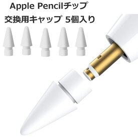 【16時～ポイント10倍】 【5個入】 Apple Pencil チップ ペン先 アップルペンシル Appleペンシル キャップ 交換用 芯 iPad Pro Mini 第一世代 第二世代 第1世代 第2世代 ホワイト 白 White Agenstar