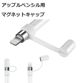 【27日10:00まで ポイント5倍】 Apple Pencil キャップ カバー ホルダー アップルペンシル Appleペンシル iPad Pro Mini 第一世代 第二世代 第7世代 第8世代 1000円 ペンキャップ 交換用 マグネット ホワイト 白 White Agenstar 1000円ポッキリ