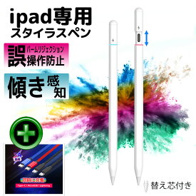 【マラソン期間 ポイント5倍】 スタイラスペン ipad 第10世代 ペアリング不要 ペンシル 途切れなし 遅延なし 誤操作防止 傾き感知 マグネット対応 ライトニング 充電式 ペン字練習 極細 自動電源OFF Pro 10.2 Air5 Air4 第9世代 第8世代 第7世代 第6世代 mini6 母の日