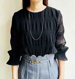 Joli&Micare(ジョリー&ミカーレ) リンクドチェーン　ボールチェーンロングネックレス 74cm　シルバー