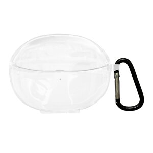 OPPO Enco Air2 Pro ケース/カバー 充電穴付き 透明 ソフトケース カラビナ付き 保護 オッポ カバー シンプル おしゃれ 薄型 便利 耐衝撃 ソフトカバー/ケース 保護カバー