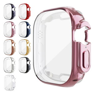 Apple Watch Series 9/8/7/Ultra 2/1 �P�[�X �J�o�[ �t���ی� TPU ���b�L �\�t�g�P�[�X �A�b�v���E�H�b�` �V���[�Y9/8/7/�E���g��2/1 41mm/45mm/49mm �ی�P�[�X �����ȒP
