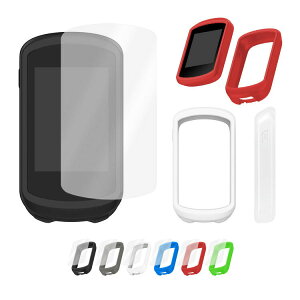 Garmin Edge Explore 2 �V���R���P�[�X �J�o�[ Edge Explore 2 Power �V���R���ی�J�o�[ + �t���ی�t�B���� �ϏՌ� �J�o�[ �T�C�N���R���s���[�^�[ ��ʕی� ���h�~ PET �t�B���� �V���R���J�o�[ �K�[�~