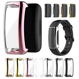 Fitbit Inspire 3 ケース カバー メッキ / クリア 液晶保護 フィルム一体 保護ケース/カバー フィットビット インスパイア3 TPU 耐衝撃ケース/カバー ソフトケース
