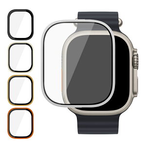 Apple Watch Ultra 2/1 �t���ی�t�B���� �S�ʕی� �����K���X �A���~ ���h�~ 49mm ���������� �A�b�v���E�H�b�` �E���g�� �t�B������� �v���e�N�^�[ �t�B���� �ی�V�[�g