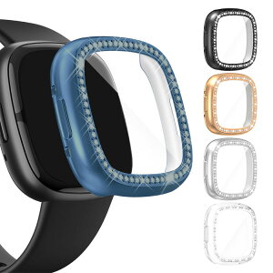 Fitbit Versa4 P[X Fitbit sense2 Jo[ bL / NA tی tB 킢/炫 CXg[ GKg یP[X/Jo[ tBbgrbg @[T 4/tBbgrbgZ