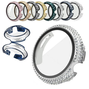 Google Pixel Watch 2 ケース カバー メッキ かわいい/きらきら ラインストーン エレガント グーグルピクセル ウォッチ2 フィルム一体 ハードケース ガラスフィルム付き 保護ケース pixelwatch 2 ピク