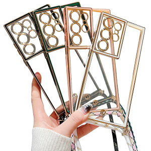 Galaxy S24 �N���A�P�[�X S24+/S24 Ultra �J�o�[ ���b�L ���� �V���v�� ���|�� �X�g���b�v�t�� �X�}�z�V�����_�[ �V�����_�[�X�g���b�v ���|���x���g�t�� �����Y�ی� ���킢�� �G���K���g ������� 