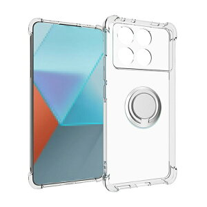 POCO X6 Pro �N���A�P�[�X �ϏՌ� �J�o�[ �N���A ���� �����^�����O�t�� �}�O�l�b�g���ԍڃz���_�[�Ή� TPU �p �ی� �R�[�i�[�o���p�[ �\�t�g�P�[�X ���� �V���I�~ Xiaomi POCO X6 �v�� �X�g���b�v�� 