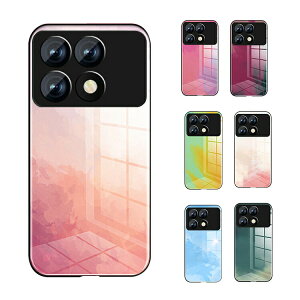 POCO X6 Pro �P�[�X �ϏՌ� �J�o�[ ���ʕ� �X�v���b�V�����ʕ� �e�N�X�`�� �O���f�[�V���� �w�ʋ����K���X ����TPU �P�[�X ���� �V���I�~ Xiaomi POCO X6 �v�� �������� ������� �X�}�[�g�t�H��/�X�}