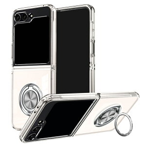 Galaxy Z Flip6 �N���A�P�[�X �ϏՌ� �J�o�[ �܂肽���݌^ �N���A ���� �����h�~ ��̌^�����O�t�� �V���v�� Samsung �T���X�� �M�����N�V�[ Z �t���b�v6 �ی�P�[�X �A���h���C�h �������� ������