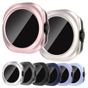 Galaxy Watch Ultra 2025 Ultra1/ 2 Ultra �P�[�X �ϏՌ� �J�o�[ �����K���X �K���X�t�B�����t�� �S�ʕی� �t���ی�P�[�X �M�����N�V�[�E�H�b�` �E���g�� ��1/2���� �P�F/�N���A �t�B������� �n�[�h�P