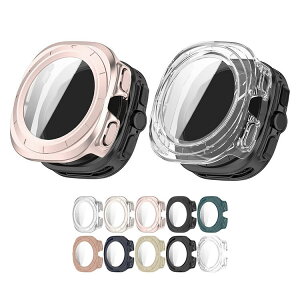 Galaxy Watch Ultra 2025 Ultra1/ 2 Ultra �P�[�X �ϏՌ� �J�o�[ �����K���X �K���X�t�B�����t�� �S�ʕی� ����/�}�b�g �t���ی�P�[�X �M�����N�V�[�E�H�b�` �E���g�� ��1/2���� �P�F/�N���A �t�B������