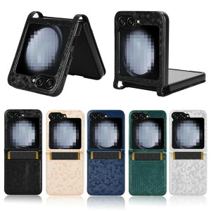 Galaxy Z Flip6 P[X Jo[ ܂肽݌^ 􉽊w͗l PUU[ P[X J[h[ Samsung TX MNV[ Z tbv6 X}[gtH/X}zP[X/Jo[