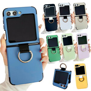 Galaxy Z Flip6 �ϏՌ� �P�[�X �J�o�[ �܂肽���݌^ 2�d�\�� �v���X�`�b�N ��̌^�����O�t�� �Ў葀�� �n�[�h�P�[�X ���킢�� �V���v�� Samsung �T���X�� �M�����N�V�[ Z �t���b�v6 �A���h���C�h ��