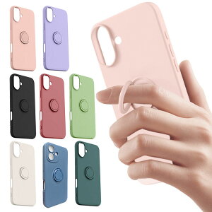 iPhone16 �P�[�X �ϏՌ� �J�o�[ TPU �\�t�g�P�[�X ��̌^�����O�t�� �X�^���h�@�\ �w�ʃP�[�X �X�g���b�v�� ������� ���킢�� ���f�B�[�X Apple iPhone 16 Plus/16 Pro/16 Pro Max �A�b�v�� �A�C�t�H��16/16