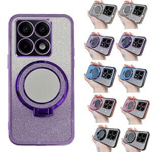 Xiaomi 14T �P�[�X 14T Pro �J�o�[ Qi�[�d ���C�����X�[�d �Ή� �����^�X�}�z�����O�t�� �~���[�t�� �X�^���h�@�\ ���炫�� �X�g���b�v�� TPU �\�t�g�P�[�X �V���v�� ���� �V���I�~ 14T/14T �v�� �P�[