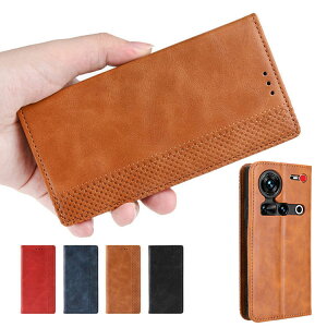 Nubia Z70/Z70S Ultra �P�[�X �蒠�^ �J�o�[ PU���U�[ �i�q�� �s���͗l �蒠�^PU���U�[�P�[�X �X�^���h�@�\ �J�[�h���[ ZTE �k�r�A Z70/Z70S �E���g�� �A���h���C�h �������� ������� �X�}�z �X�}�[�g