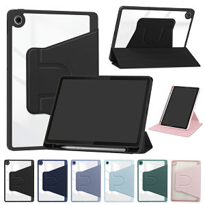 Lenovo Tab ZAEH0063JP �P�[�X 2025���f�� �I�[�g�X���[�v �@�\�t�� 10.1�C���` �蒠�^ �J�o�[ �w�ʓ��� PU���U�[ �X�^���h�@�\ �y�����[ 360°��] ���m�{ �^�u �Ռ��z�� �V���v�� ������� �蒠�^PU��