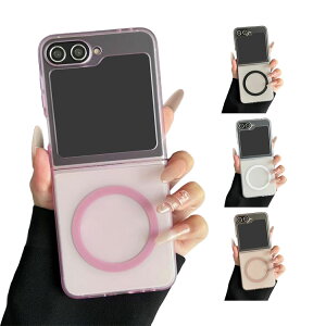 Galaxy Z Flip7 P[X Jo[ ܂肽݌^ NA  Qi[d CX[d Ή }Olbgz }bg p ی n[hP[X   Samsung TX MNV[ Z tbv7 ی