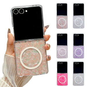 Galaxy Z Flip7 P[X /Jo[ ܂肽݌^ Qi[d CX[d Ή }Olbgz Lk͗l  LL  Vv n[hP[X  Samsung TX MNV[ Z t