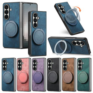 Galaxy Z Fold7 P[X Jo[ ܂肽݌^ ̌^Ot X^h@\ PUU[ wʃP[X Vv   Samsung TX MNV[ Z tH[h7 یP[X AhCh 