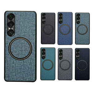 Xperia 1 VII ケース キャンバス調 Qi充電 ワイヤレス充電 対応 背面ケース Sony ソニー エクスぺリア1 VII おすすめ おしゃれ スマートフォン/スマフォ/スマホケース/カバー