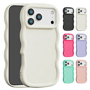 iPhone17 ケース 17 Air/17 Pro/17 Pro Max 耐衝撃 カバー ウェーブ 波型 なみなみ 波状 かわいい TPU ソフトケース 可愛い お洒落 かわいい シンプル 保護ケース Apple アイフォン17/17エア/17プロ/17プロマ