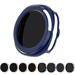 Galaxy Watch 8 Classic �P�[�X �ϏՌ� �J�o�[ �����K���X �`�����h�~ �K���X�t�B�����t�� �S�ʕی� �t���ی�P�[�X Samsung �T���X�� �M�����N�V�[�E�H�b�`8�N���V�b�N 46mm �P�F/�N���A �t�B�������