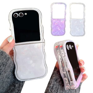 Galaxy Z Flip7 P[X EF[u g^ Ȃ݂Ȃ Jo[ ܂肽݌^ VF TPU \tgP[X   Vv  Samsung TX MNV[ Z tbv7 یP[X