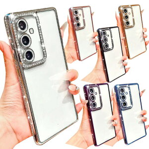 Galaxy S25 FE �P�[�X �N���A �J�o�[ �N���A �w�ʓ��� ���b�L TPU �\�t�g�P�[�X ���C���X�g�[�� �C���X�^�f�� ���� �L���L�� ������ �f�R Samsung �T���X�� �M�����N�V�[ S25 FE �X�}�t�H �X�}�z �X