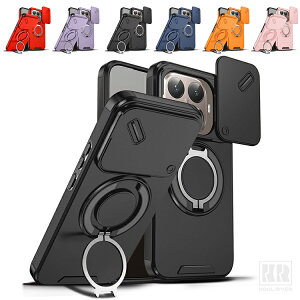 Xiaomi 15T �P�[�X 15T Pro �ϏՌ� �J�o�[ �}�O�l�b�g���ԍڃz���_�Ή� �X���C�h���J���������Y�J�o�[�t�� �����Y�ی� �X�^���h�@�\ �����O�t�� 2�d�\�� �p �ی� �R�[�i�[�o���p�[ ���� �V���I�~ 