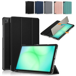 Galaxy Tab A11+�P�[�X 11�C���` �蒠�^ �J�o�[ �I�[�g�X���[�v �@�\�t�� PU���U�[ �X�^���h�@�\ �T���X�� �M�����N�V�[ �^�uA11+ 11�C���` �Ռ��z�� �V���v�� ������� �蒠�^PU���U�[�P�[�X/�J�o�[