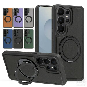 Galaxy S26 �P�[�X S26+/S26 Ultra�J�o�[ �ϏՌ� PU���U�[ �X�^���h�@�\ �����O�t�� �V���v�� Samsung �T���X�� �M�����N�V�[ S26/S26 �v���X/S26 �E���g�� �A���h���C�h