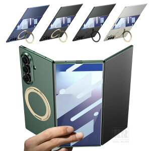 Galaxy Z TriFold �P�[�X �J�o�[ �܂肽���݌^ �O�܂� �v���X�`�b�N �����K���X�t�B�����t�� �}�O�l�b�g���ԍڃz���_�[�Ή� ��̌^�����O�t�� �X�^���h�@�\ Samsung �M�����N�V�[ Z �g���C�t�H�[