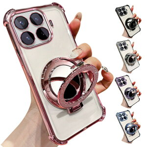 Xiaomi 17T �P�[�X 17TPro �J�o�[ ���b�L �N���A ���� TPU �����O�t�� �~���[�t�� �����Y�J�o�[�t�� ��̌^�J���������Y�ی� �\�t�g�P�[�X �p �ی� �R�[�i�[�o���p�[ ���킢�� ���f�B�[�X ���� �V