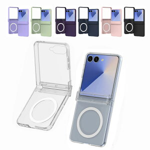 Galaxy Z Flip8 �P�[�X �N���A �ϏՌ� �J�o�[ �܂肽���݌^ ���� �T�u�f�B�X�v���C�t���ی�t�B���� �����K���X�t�B�����t�� Qi�[�d ���C�����X�[�d �Ή� �q���W�ی� �v���X�`�b�N �n�[�h�P�[�X 