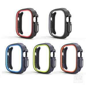 Apple Watch Ultra 4 / Ultra3�p / Ultra2�p / Ultra1�p �P�[�X �J�o�[ �ϏՌ� TPU+�v���X�`�b�N �n�[�h�P�[�X 49mm �A�b�v���E�H�b�`�E���g���p
