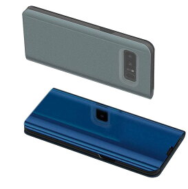 Samsung Galaxy Note8 ケース/カバー 2つ折り 液晶保護 パネル 半透明 サムスン ギャラクシー ノート8 耐衝撃ケース/カバー おすすめ おしゃれ アンドロイド スマフォ スマホ スマートフォンケース/カバー