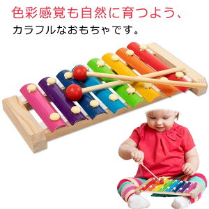 木琴 楽器玩具 知育玩具 指先の知育 誕生日 木製 おもちゃ 木のおもちゃ 誕生日プレゼント 赤ちゃん 子供 おしゃれ 出産祝い おもちゃ 知育 音の出るおもちゃ 音楽おもちゃ カラフル鉄琴 子