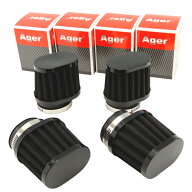 Ager パワーフィルター オーバル 54mm ブラック 黒 4個 ゼファー1100 GPZ750F ZRX1200 ZRX1100 Z1000R Z7…