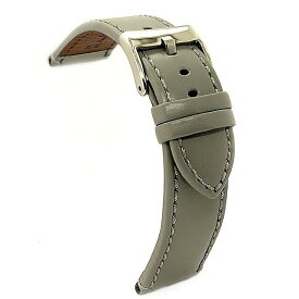 Diloy 腕時計ベルト 18mm イタリアン カーフレザー 401フラット グレー