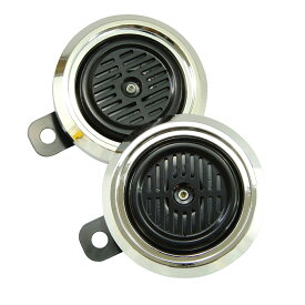 ダブルホーン 12V 汎用 ブラック フィン メッキ XJ400 CB400F XJR400 ゼファー CB400 GSX XJR CBX CB XS400 CL400 CBX400F CB1100F ビラーゴ250 CB400Four バルカン400 GSX1400 CB400T DS650 GS400 GT380 GSX250E ザリ ゴキ バイクホーン 交換 修理
