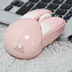 可愛い ワイヤレスマウス 無線マウス コンパクト かわいい ウサギ型 静音 2.4GHz 高精度 省エネモード 持ち運び便利 Mac/Windows/Surface/Microsoft Proに対応