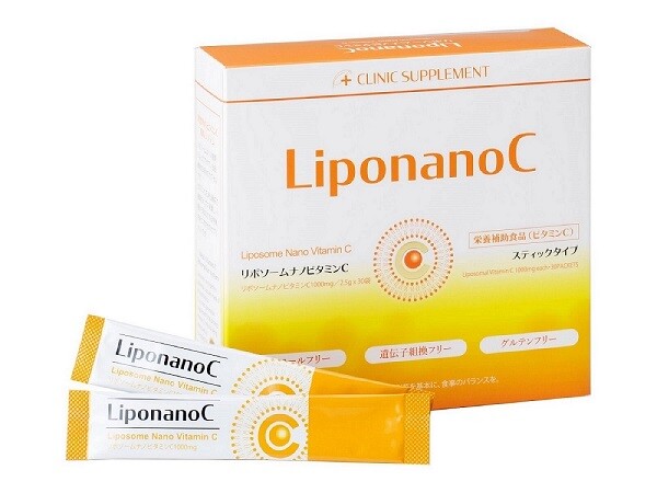 吸収率が高い リポソームナノビタミンC CLINIC Suppliment お買い得 LiponanoC リポナノC 30包 パウダータイプ p-up 1000mg配合 リポソームビタミンC マーケット